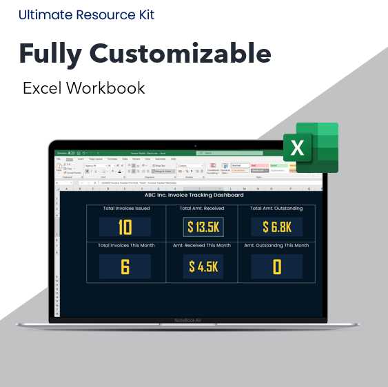 invoice dashboard template excel