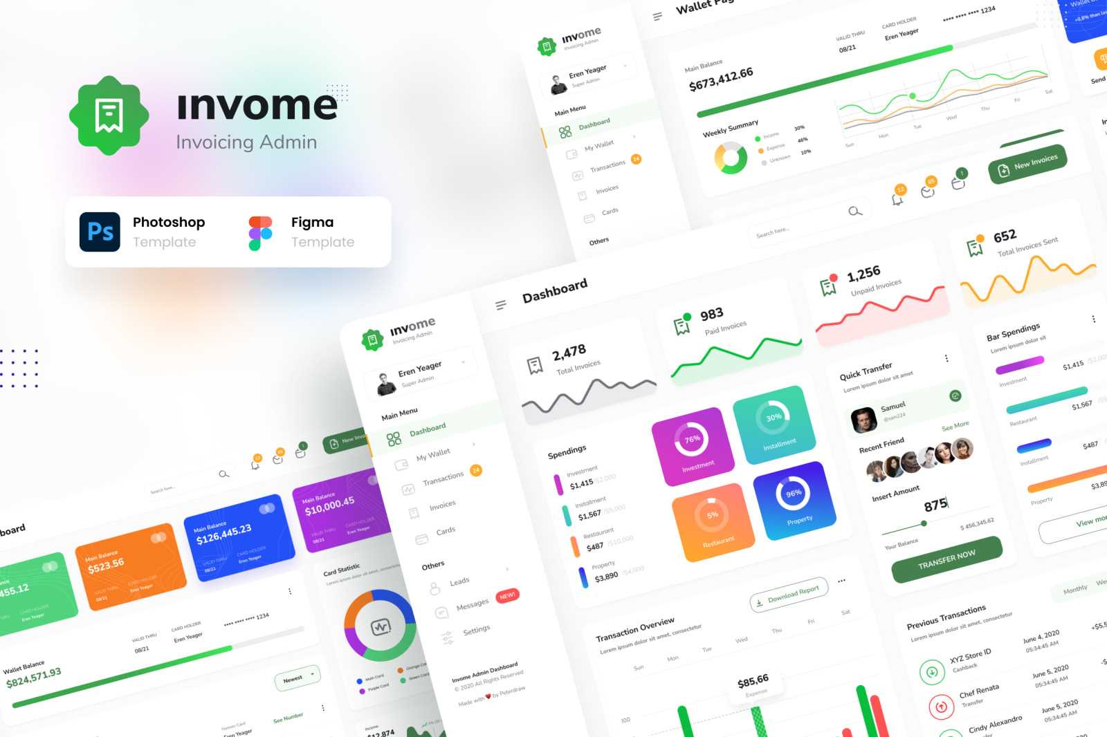 invoice dashboard template