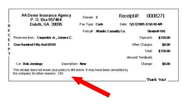 invoice disclaimer template