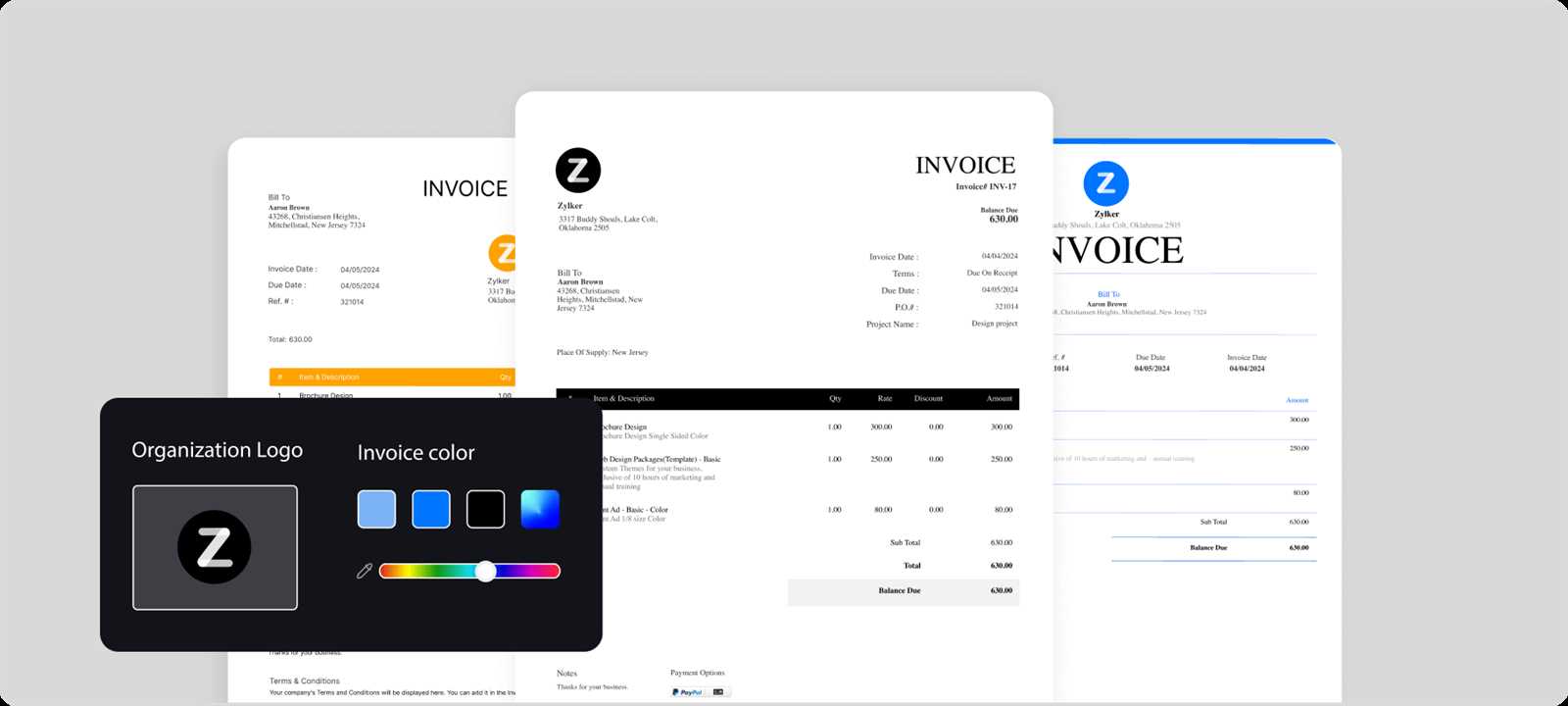 invoice footer template