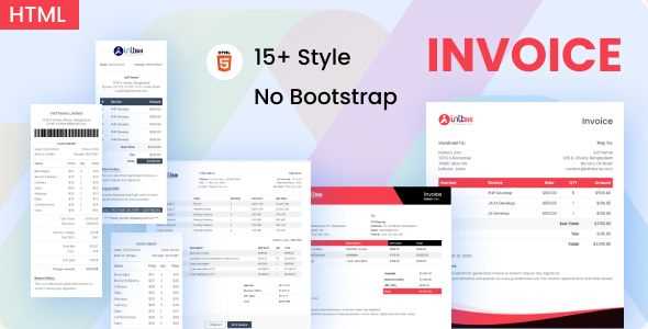 invoice html template bootstrap