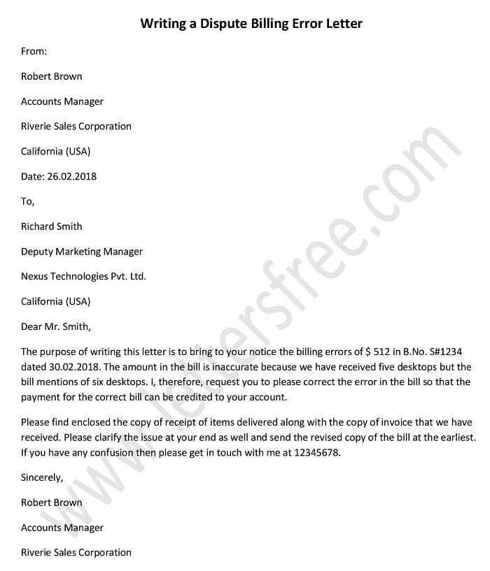 invoice letter template