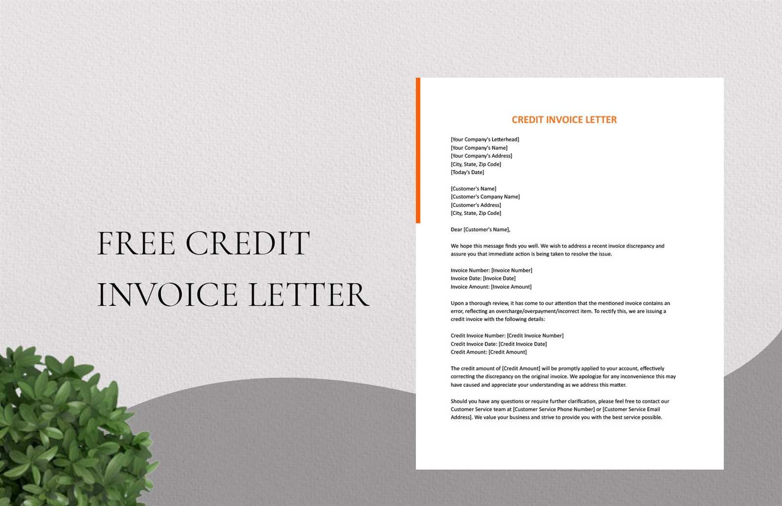 invoice letter template