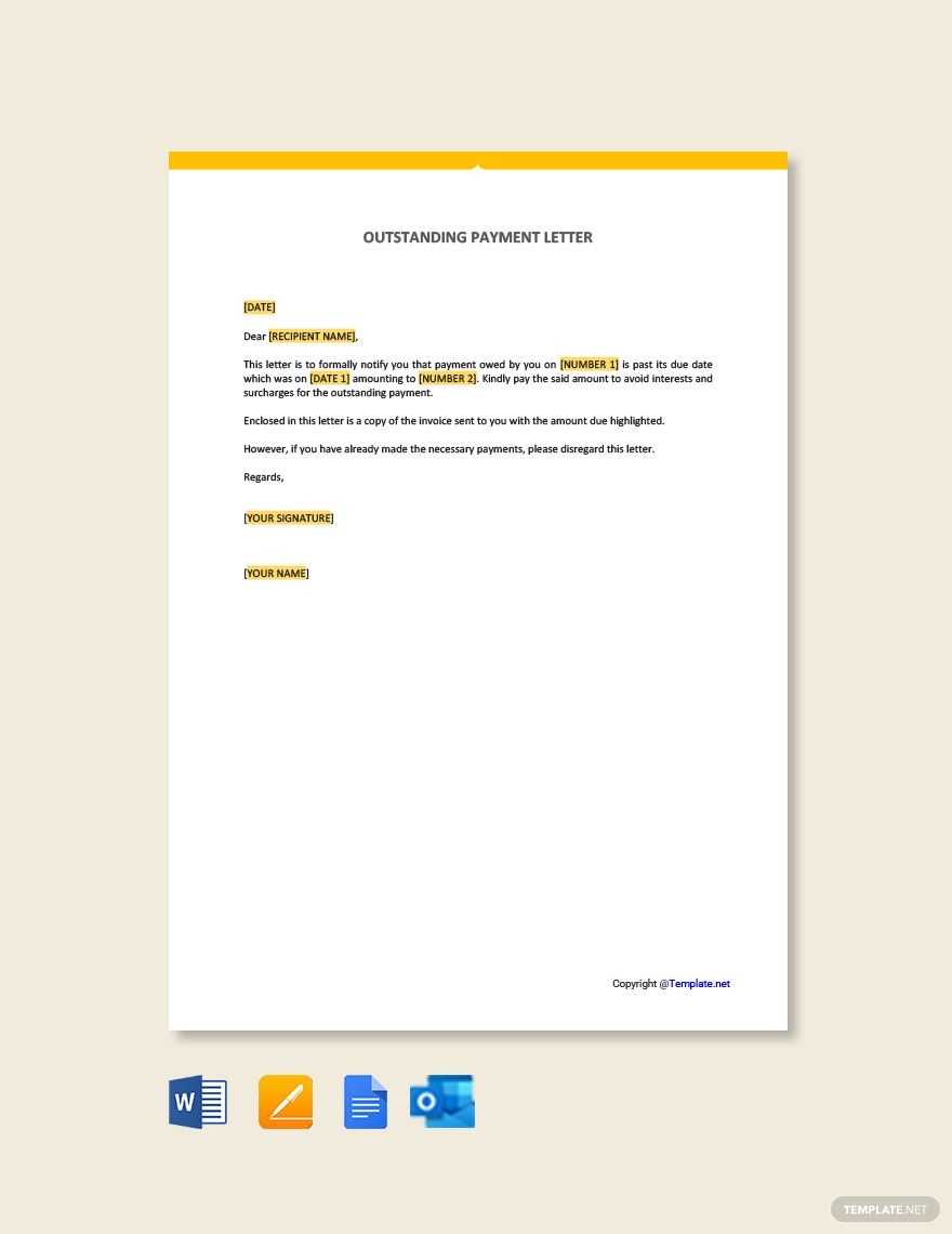 invoice notice template