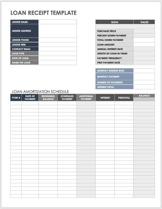 invoice receipt template word