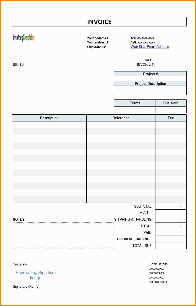 invoice statement template