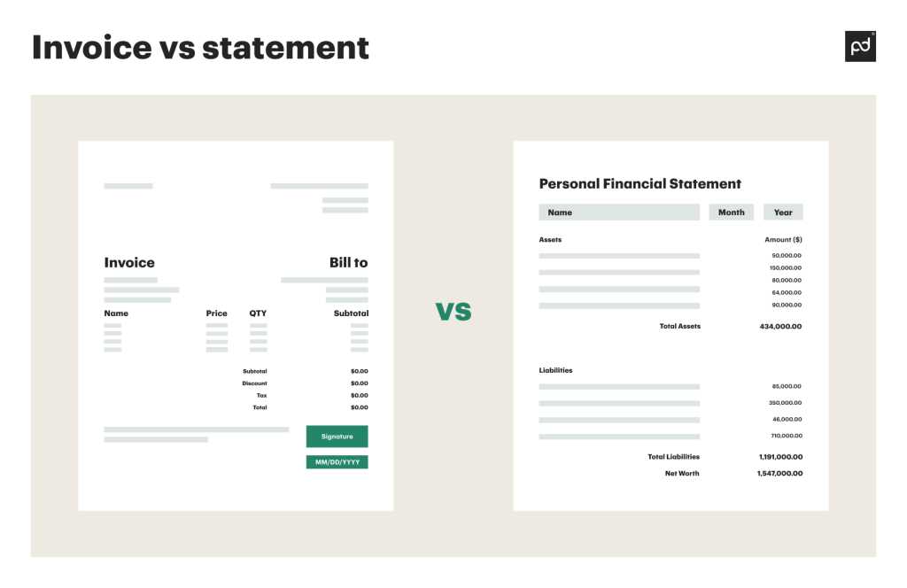 invoice statement template