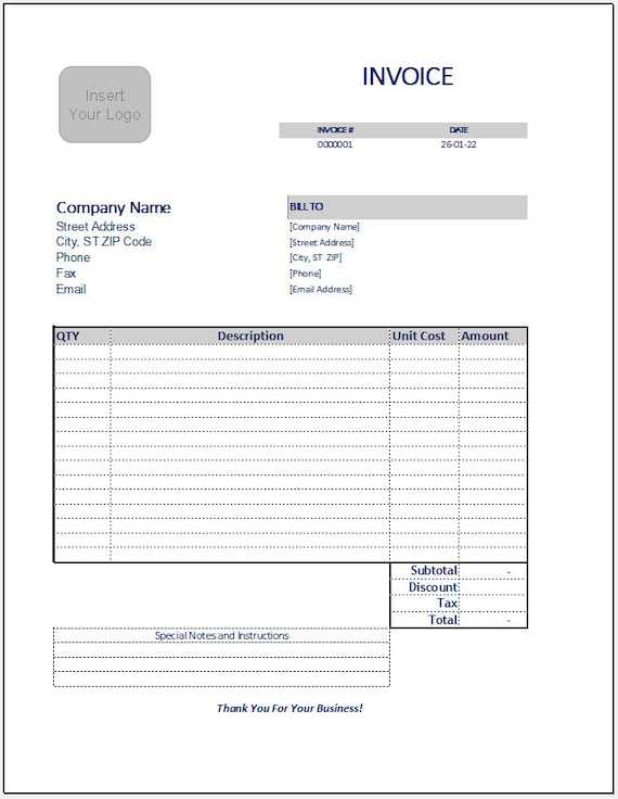 invoice template download