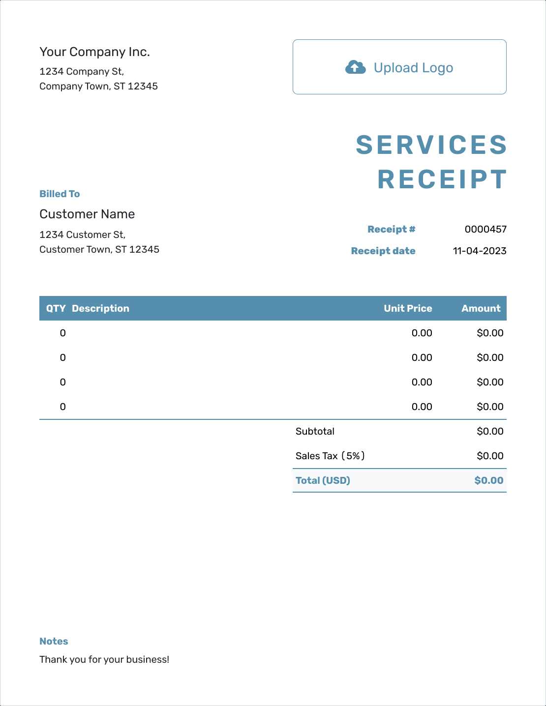 invoice template for computer services