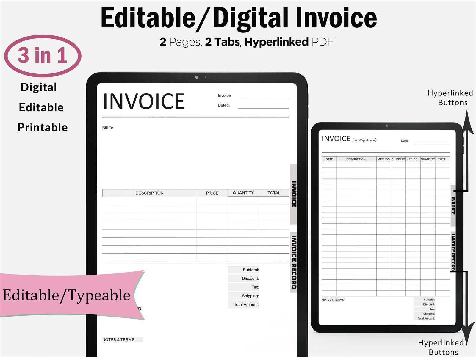 invoice template for ipad pages