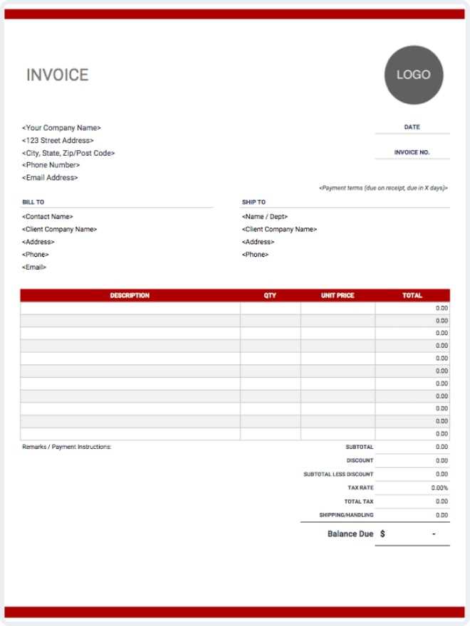 invoice template for massage therapists