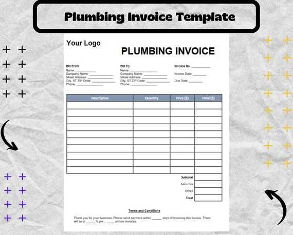 invoice template for plumbing services