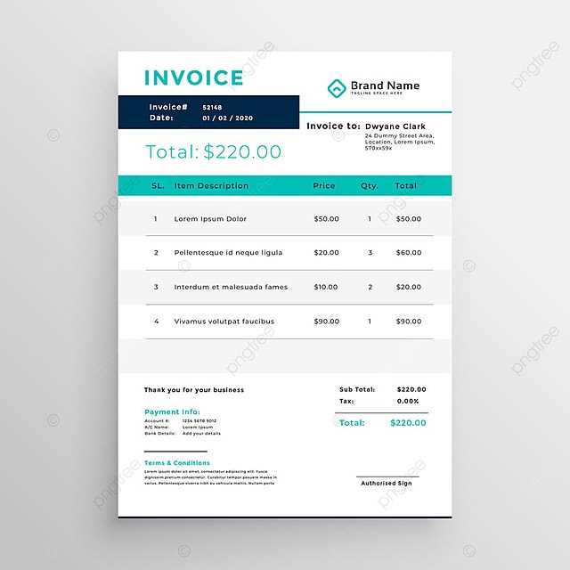 invoice template libreoffice