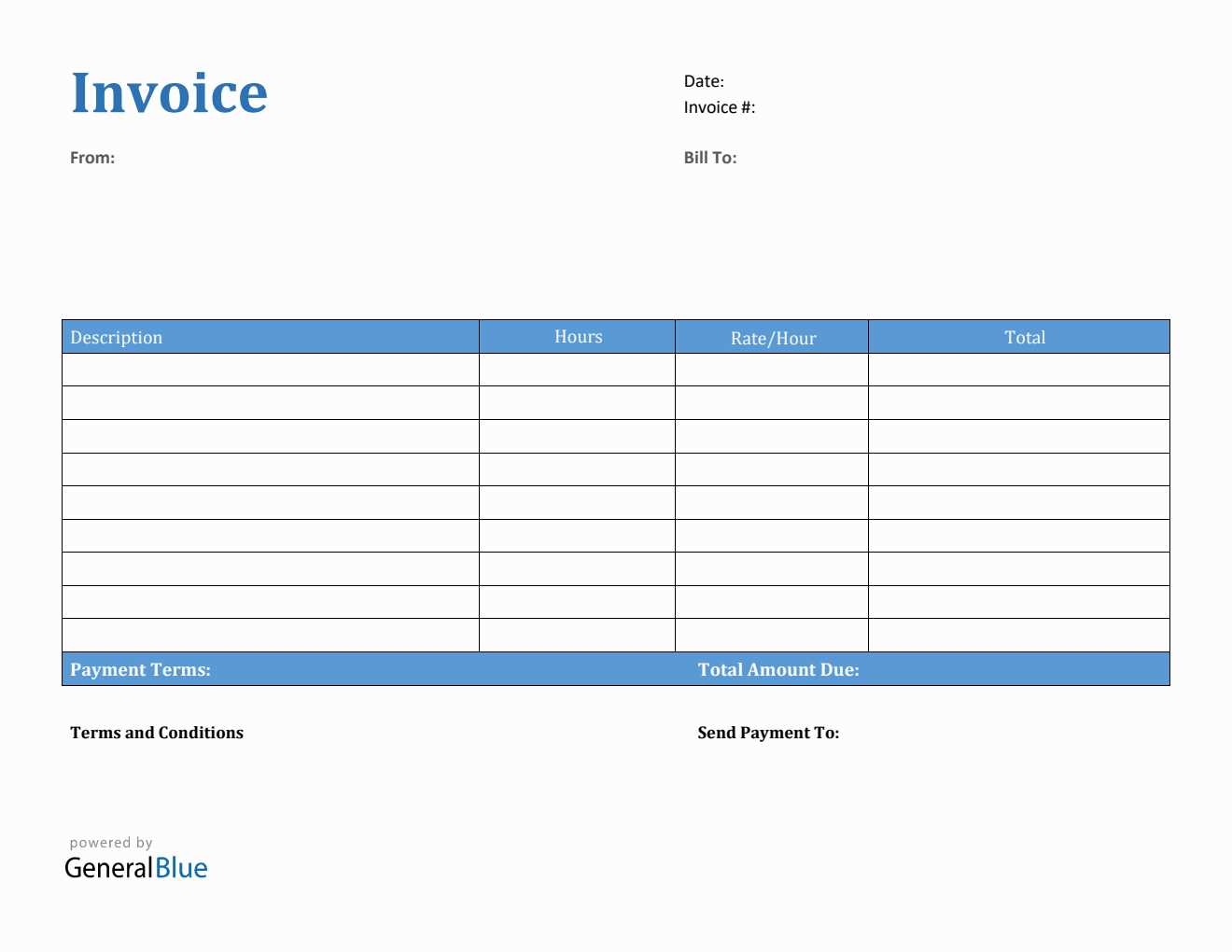 invoice template on word