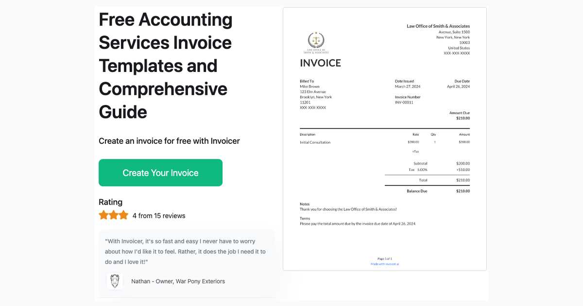 invoice template with balance due