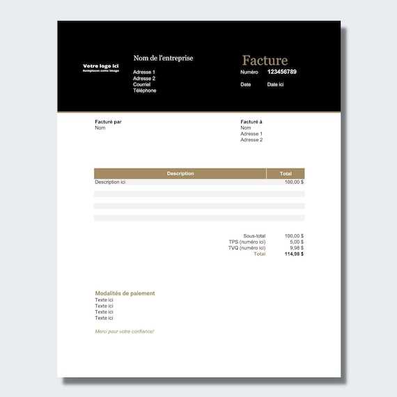 invoice template with tax calculation