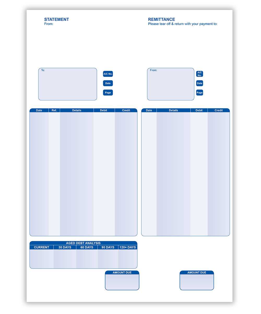 invoice template with tear off