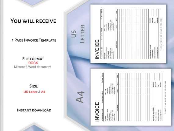 invoice template word docx