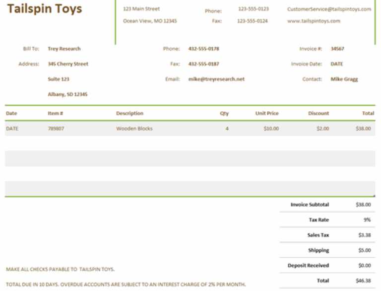 invoice tracking spreadsheet template