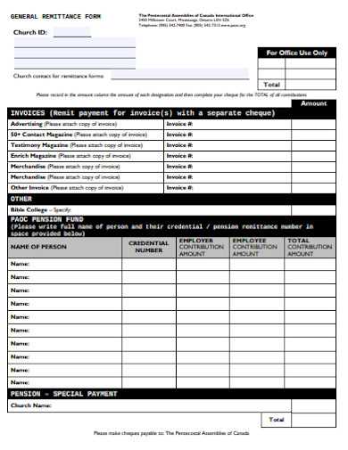 invoice with remittance slip template