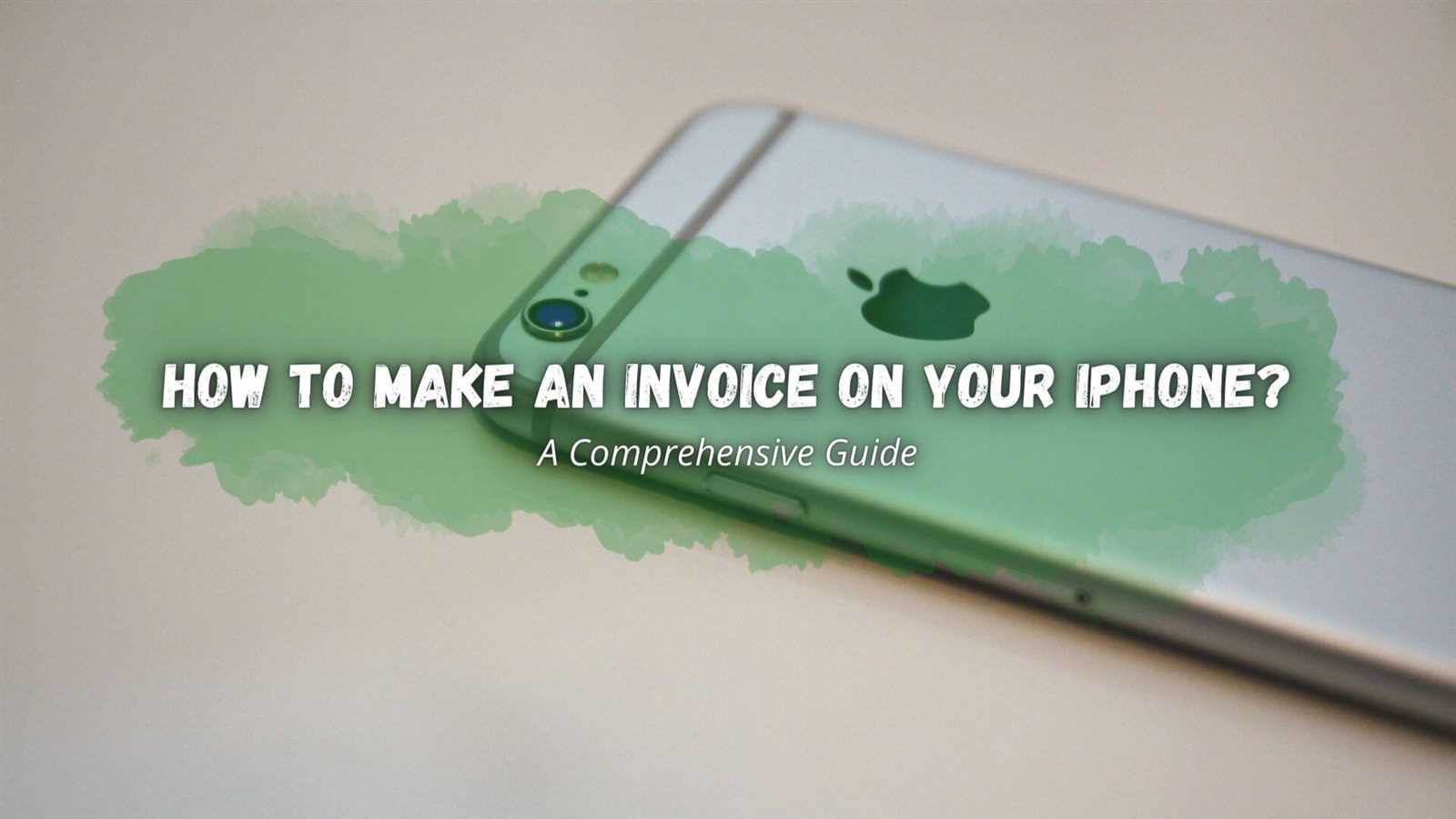 iphone invoice template