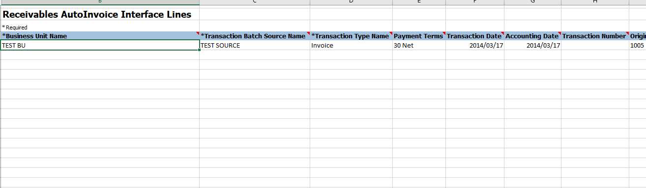 fbdi template for ar invoice