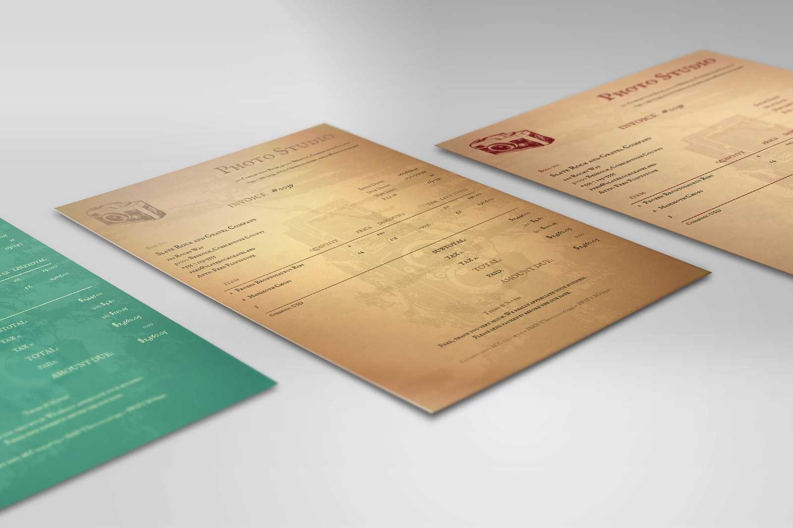 vintage invoice template