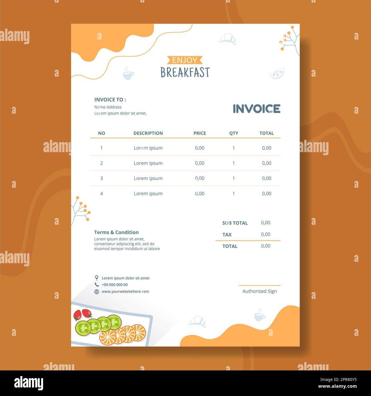 illustration invoice template