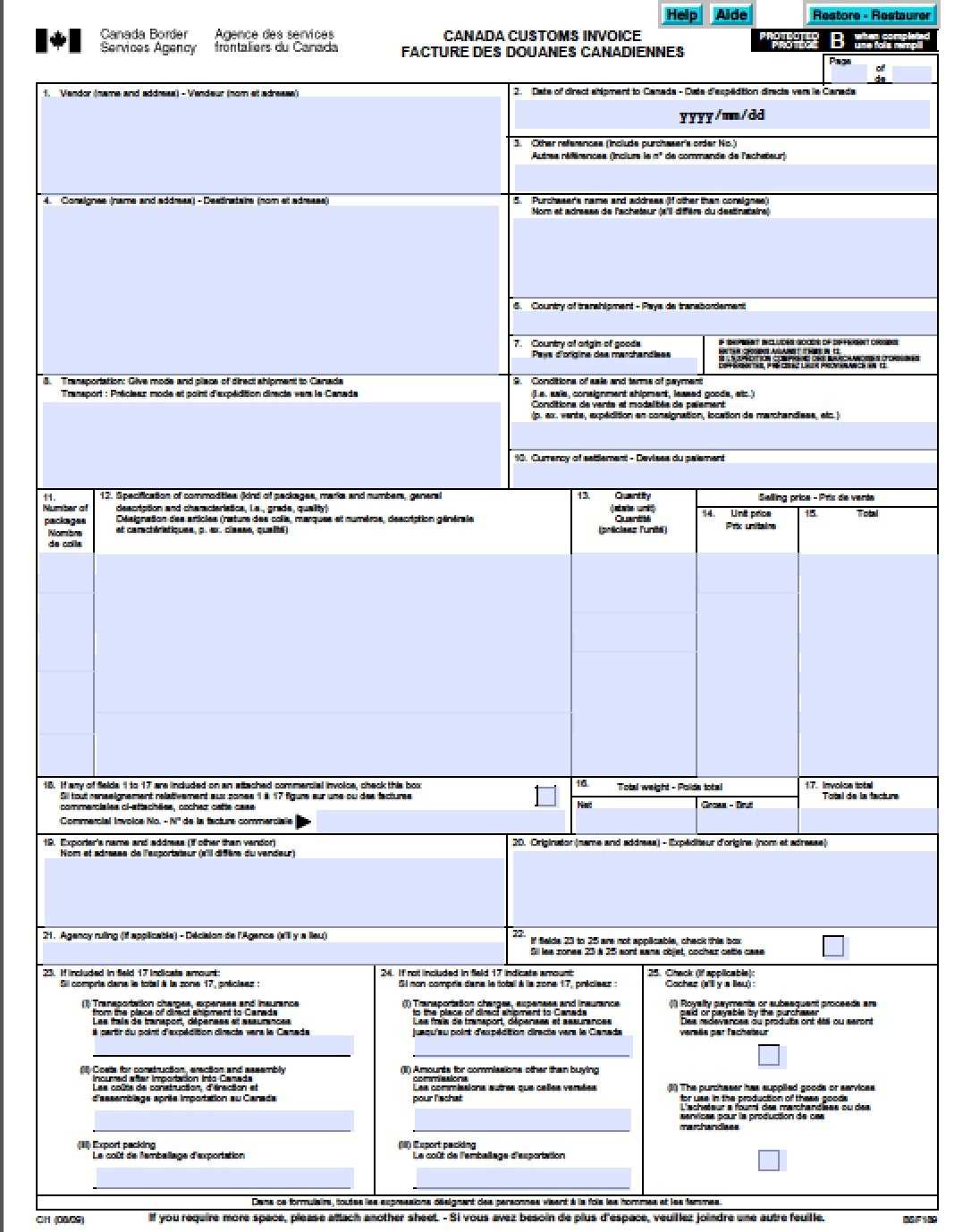 custom invoice template free