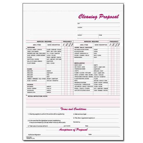 janitorial invoice template