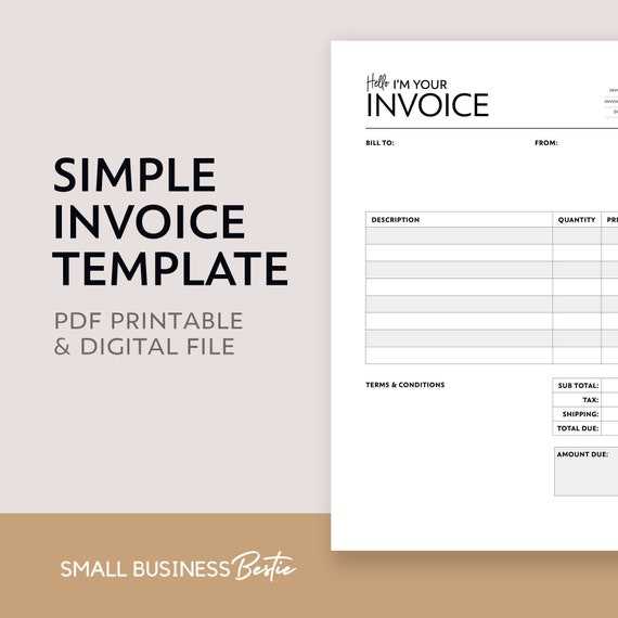 simple sales invoice template word