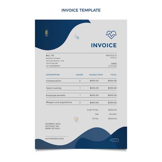 invoice template medical