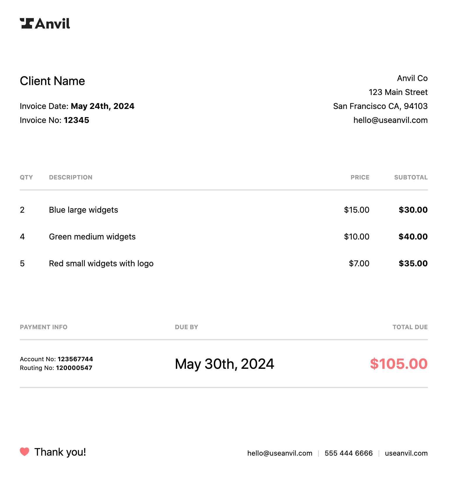 html print invoice template