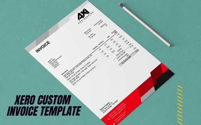 custom invoice template xero