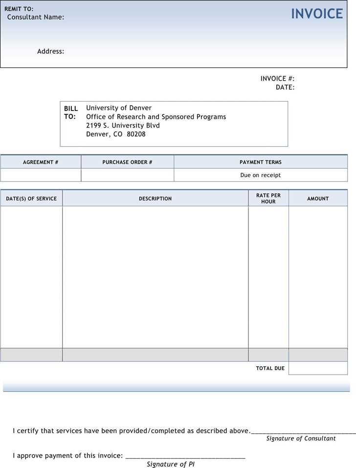 remittance invoice template