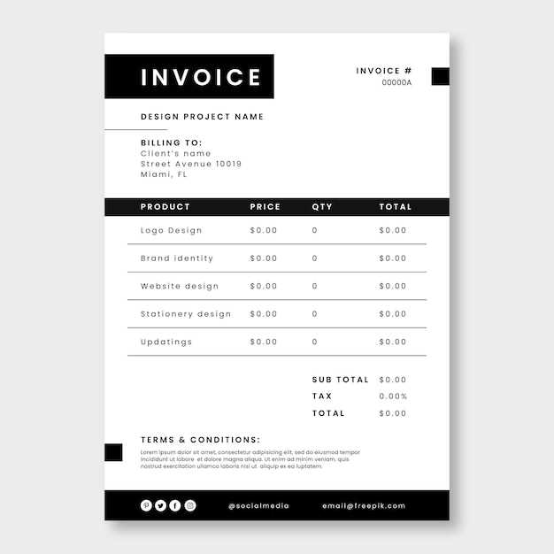 editable invoice template free download