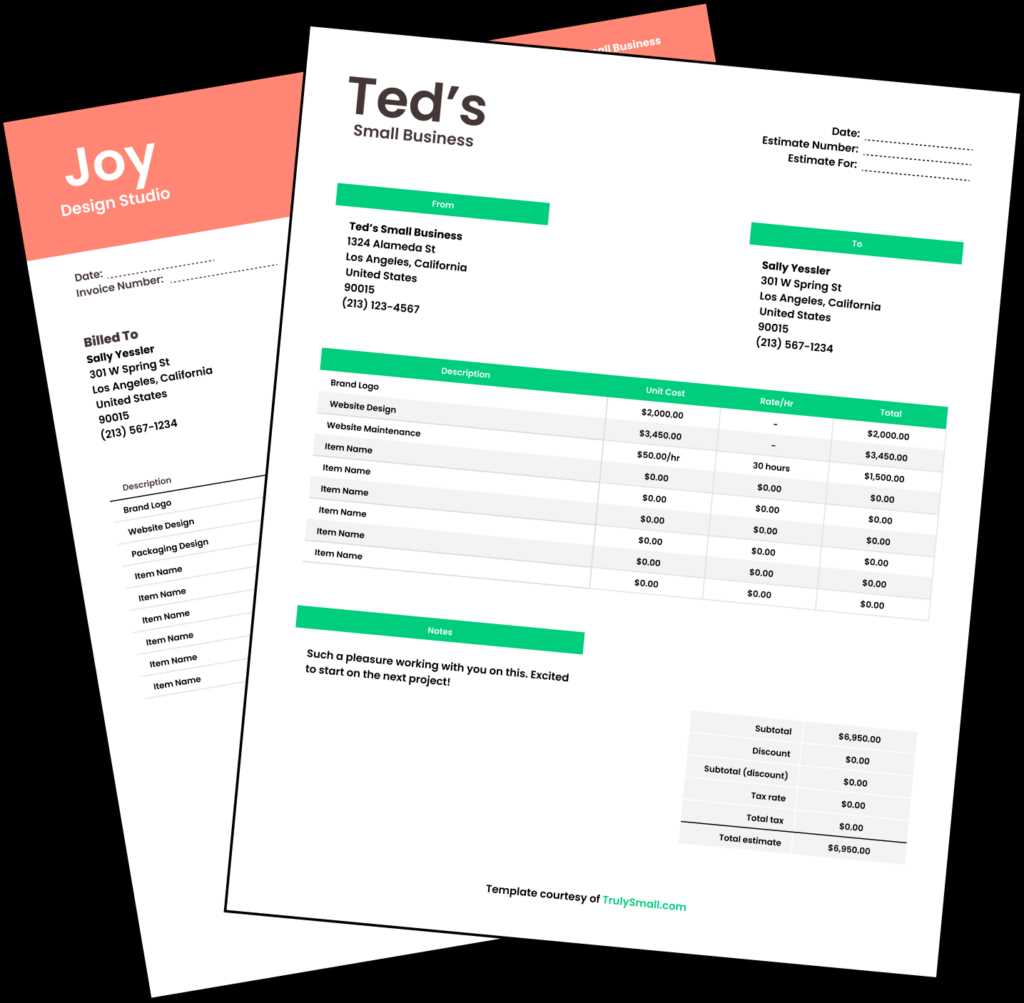 free business invoice template
