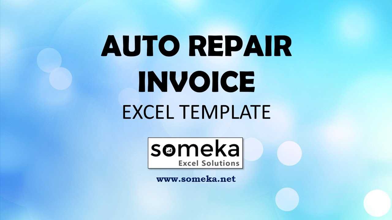 mechanic invoice template pdf