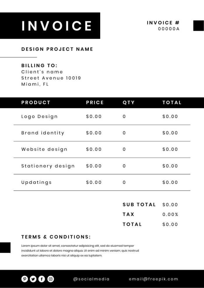 journalist invoice template