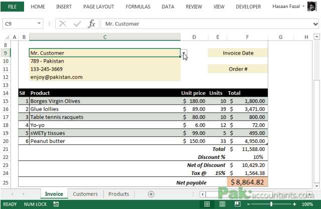 microsoft invoice templates free excel