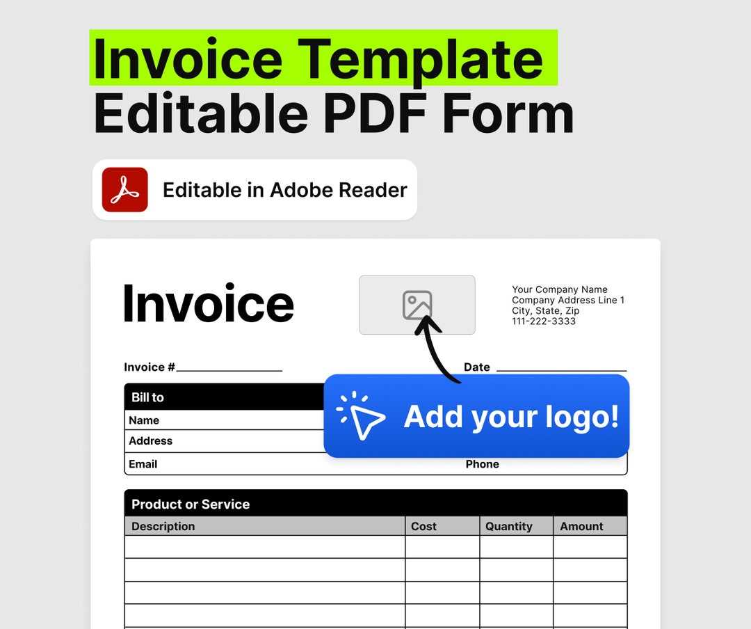 adobe invoice template pdf