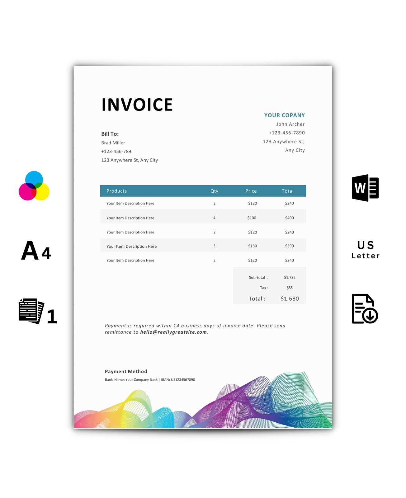 word template invoice