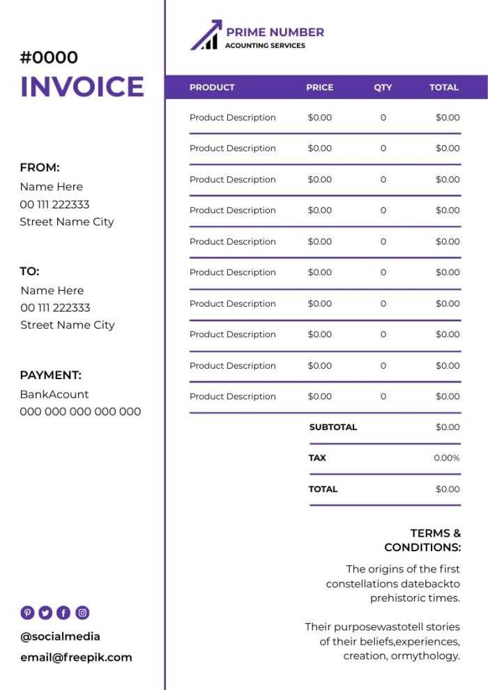 akaunting invoice template