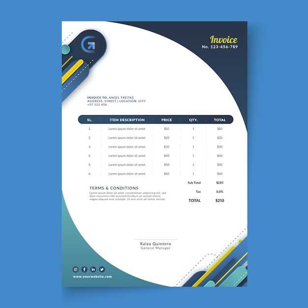 general blue invoice template