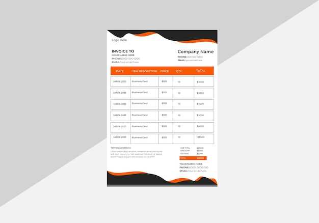 landscape invoices templates free