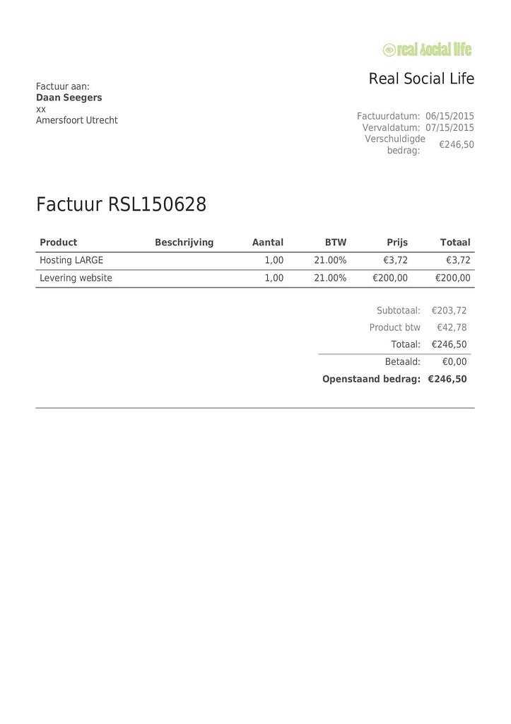 latex invoice template