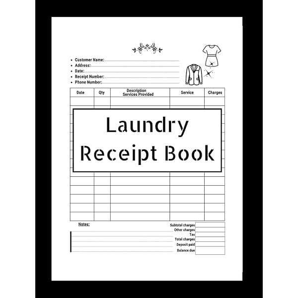 laundry invoice template