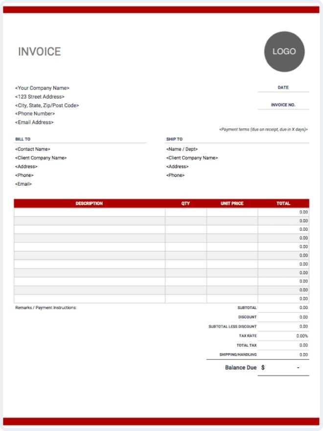 legal invoice template word