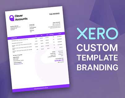 xero invoice template design