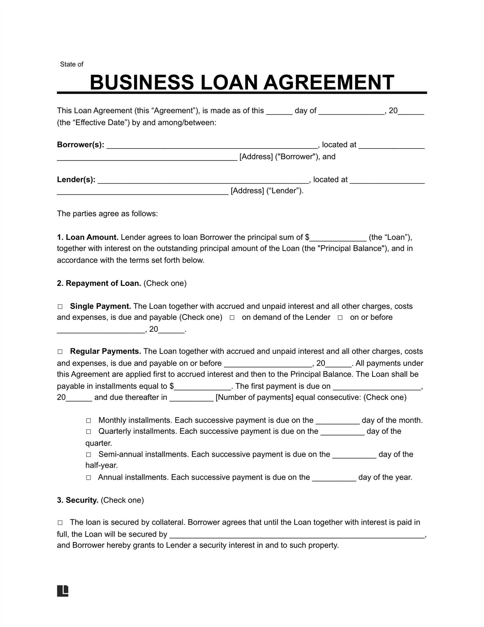 loan invoice template